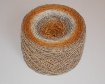 Kauni Sand 100% Quality PURE Lambswool yarn, 100g for hand and machine knitting. Made in Estonia