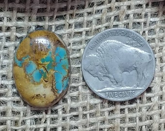 Royston turquoise cabochon; gemstones, jewelry supplies, cabochons, accessories, handmade, hand cut, jewelers, silversmith, jewelry