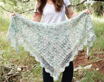 Crochet Pattern:  Be Like the Lotus Shawl