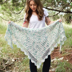 Crochet Pattern:  Be Like the Lotus Shawl