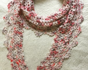 Crochet pattern:  Vintage Romance Scarf