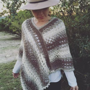 Crochet Pattern:  Peaceful Poncho