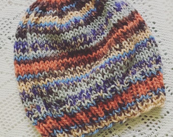 Knit Pattern:  Easy Knit Print Hat