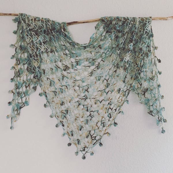 Crochet Pattern:  Almond Blossom Shawl