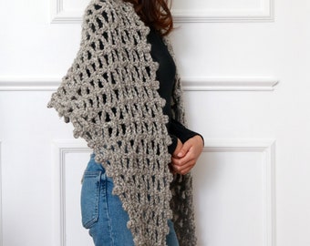 Crochet Pattern:  Gloriole Wrap