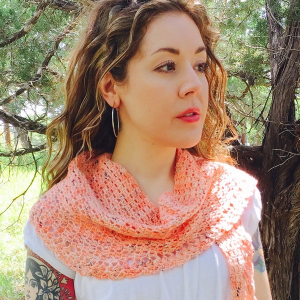 Crochet Pattern:  Moon Garden Scarf