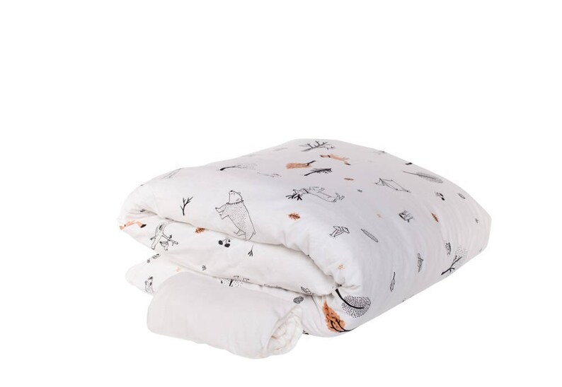 white cot bedding set