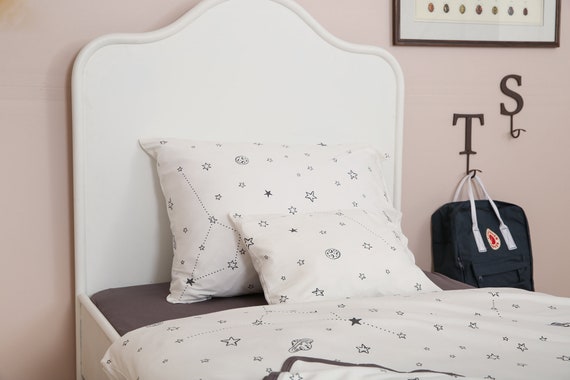 White Stars Print Soft Cotton Jersey Single Duvet Cover For Etsy