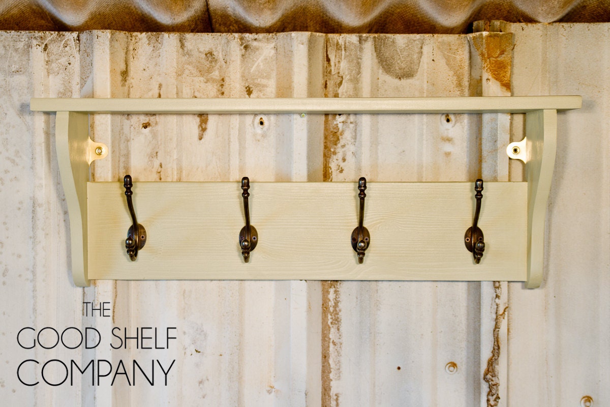 Hat & Coat Rack With Shelf Available in a Number of Finishes Etsy UK