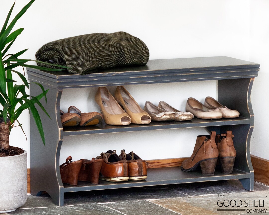 Hallway Shoe Rack Bench Seat Storage for 8 Pairs Various Etsy UK