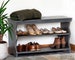 Hallway Shoe Rack Bench Seat Storage for 8 Pairs, various finishes 