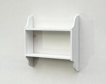 2 Tier Wall Shelf, Bookshelf, Display Shelves - in Various Widths