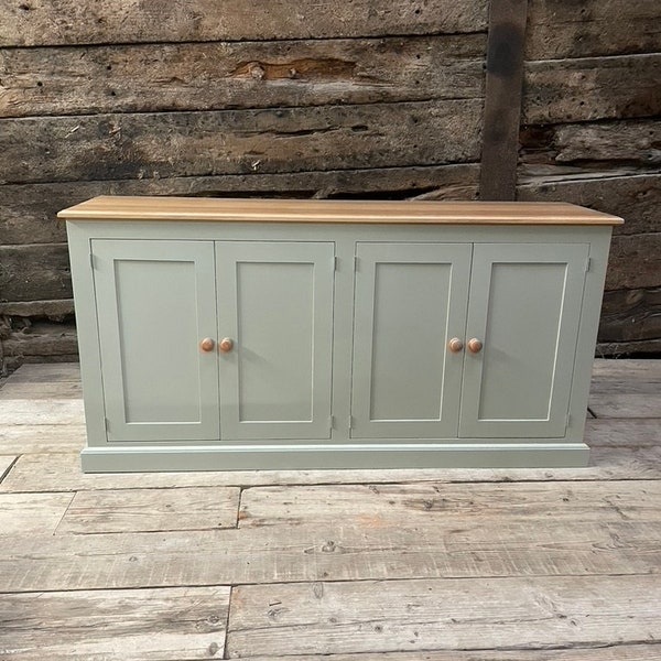 Four Door Sideboard Dresser Cupboard Cabinet Shaker Style, Kitchen and Utility - Made to Measure Service, Colours and Handles