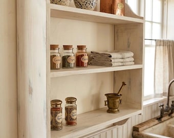 Deep 3 Tier Wall Shelf, Bookshelf, Display Shelves - in Various Widths