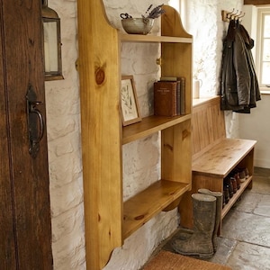 3 Tier Wall Shelf, 13cm Deep, Books, Cook, Kitchen, Display Shelves - in Various Widths