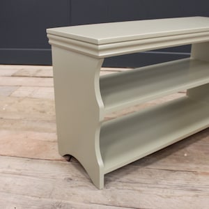 Heritage 120cm Shoe Rack Bench Seat Footwear Storage for 10/12 Pairs French Gray