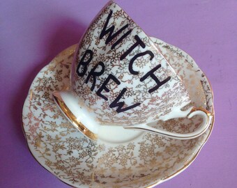 VIntage "Witch Brew" Tea Cup