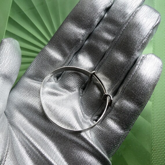 Vintage Christening Bracelet, Etched Sterling Silver … Gem