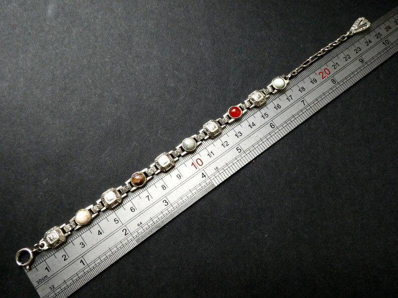 Charming /& Versatile Great Cond Vintage Miracle? Scottish Agate Glass Bracelet Celtic Jewellery Vintage Jewellery.
