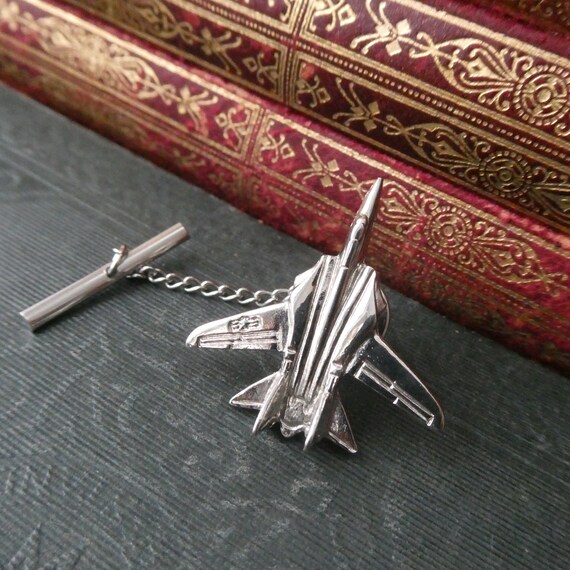Vintage Fighter Jet Tie Tack Pin, Myers & Suzio A… - image 3