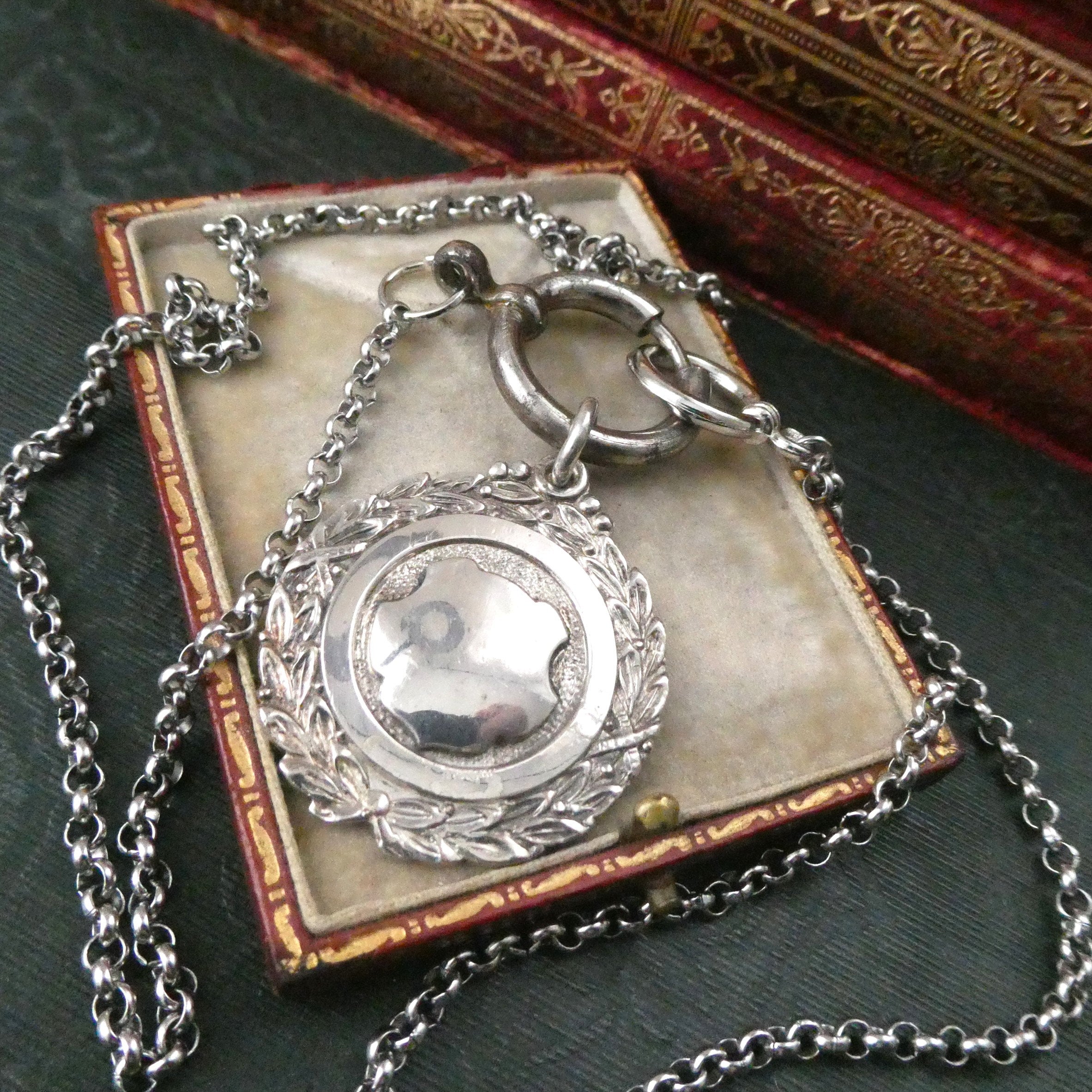 Antique fob online chain necklace