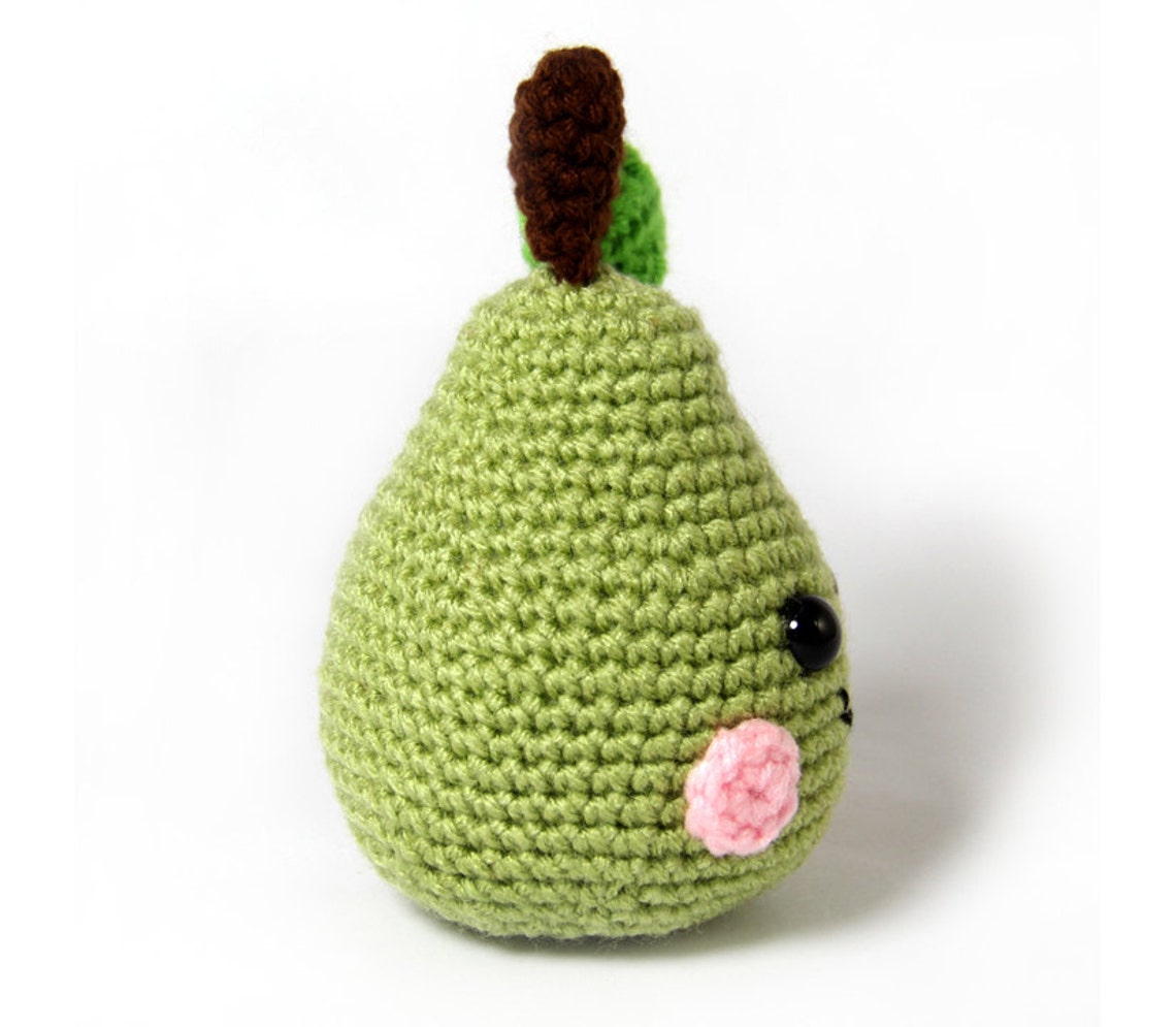 PATTERN Pear Amigurumi Crochet Pattern PDF Digital Download Etsy