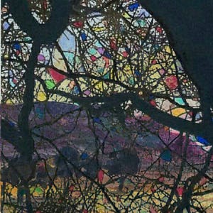 Colourful landscape painting