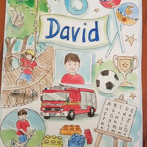 Personalised children's birthday card