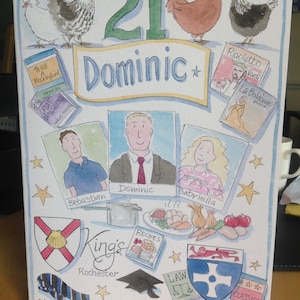 21st, 30th, 40th, 50th, 60th, 70th, 80th, 90th personalised Birthday card for men and women of all ages, keepsake for special occasions