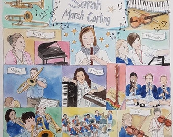 Personalised teacher gift painting