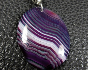 purple striated agate