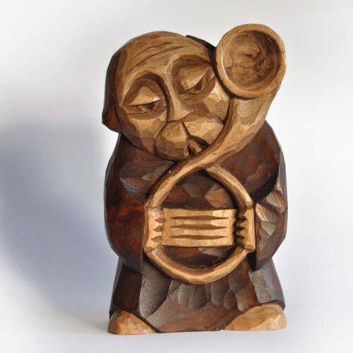 TUBA PLAYER Handcrafted Wooden Sculpture - Etsy