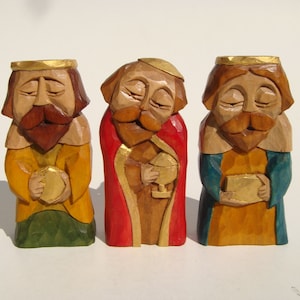 Figuren DREI KÖNIGE -Handgefertigte Holzskulpturen
