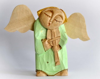 ANGEL handcrafted wooden sculpture