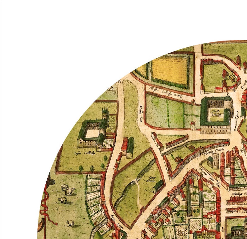 CAMBRIDGE - City Poster - City Map Poster Print | Vintage Poster Wall