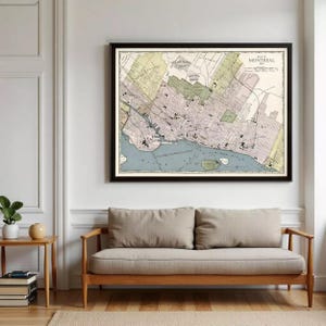 Vintage Montreal Canada Map Print | 1903 Wall Art