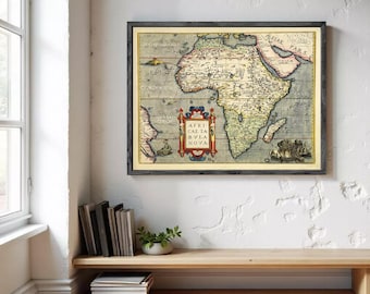 未開封 　イギリス　アンティーク　アフリカの地図 1938年アフリカアンティーク地図 - Etsy 日本