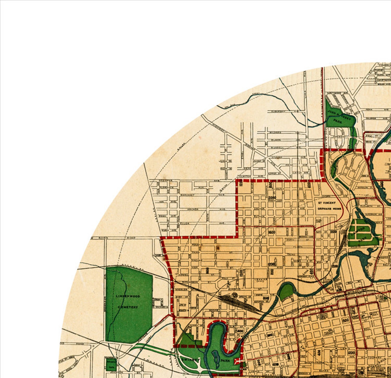 FORT WAYNE City Poster City Map Poster Print Vintage Poster Wall Art ...