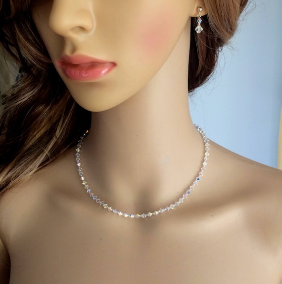 Sterling silver shop bridal necklace