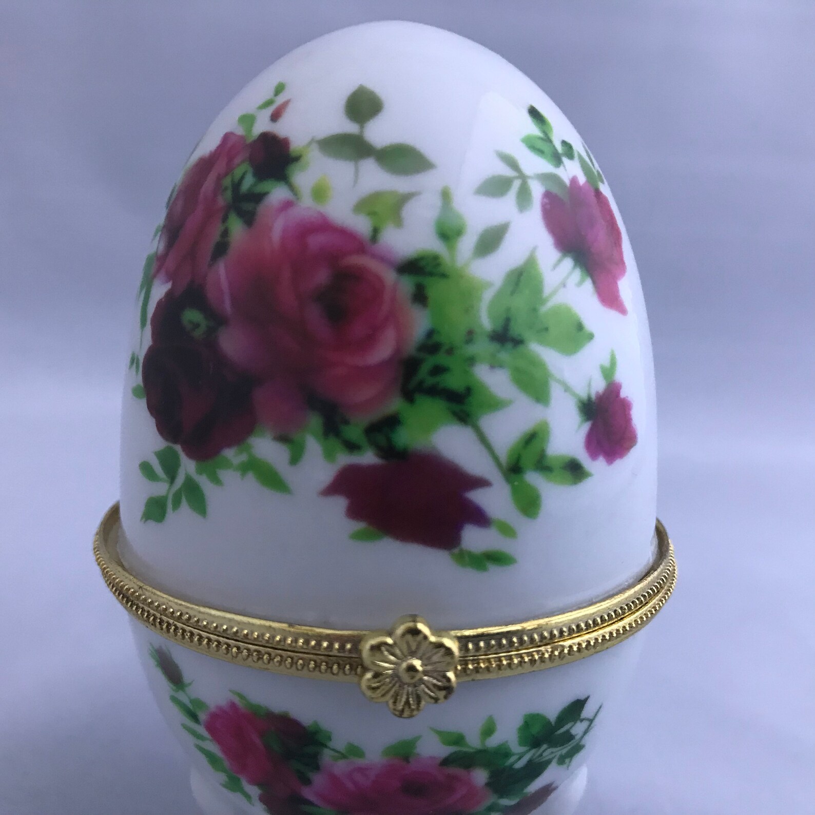 Egg TRINKET BOXES Hinged China Porcelain Eggs Footed China Etsy