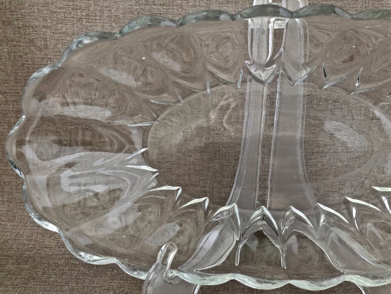 Classic Vintage CELERY DISH Glass Serving Dish Mid Century Etsy