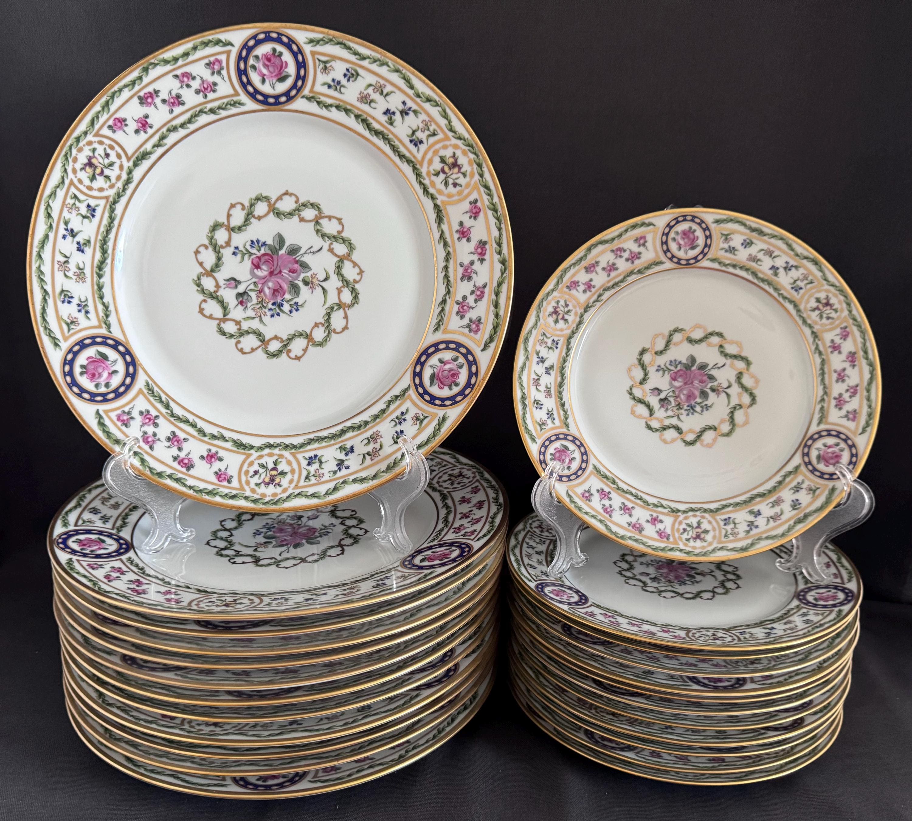 HAVILAND LIMOGES Louveciennes トリオ Haviland Limoges Louveciennes Tableware Service (Lot 2064 - )