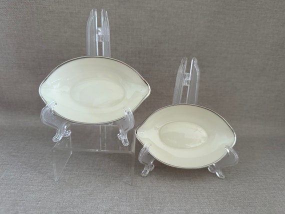 PAIR LENOX Small Dishes Multipurpose for Sauces T… - image 9