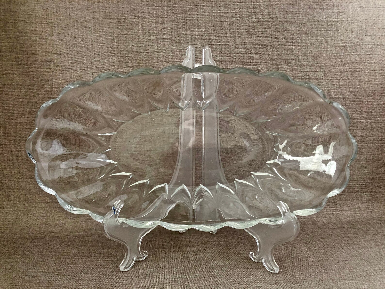 Classic Vintage CELERY DISH Glass Serving Dish Mid Century Etsy