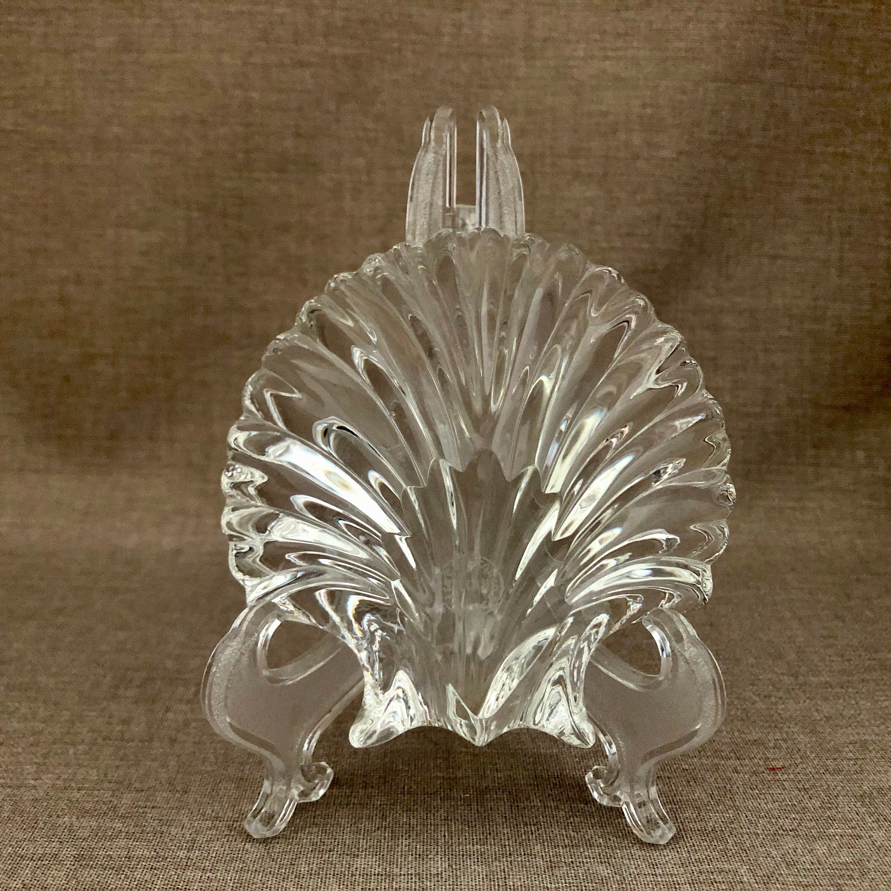 St Louis France Cristal Scallop Shell Paperweight, 4 inch: Luxury Collectible