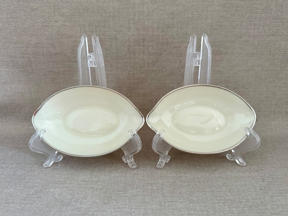 PAIR LENOX Small Dishes Multipurpose for Sauces T… - image 1