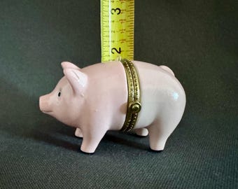 Animal Series Porcelain Hinged Pig Box by Midwest of Canon Falls