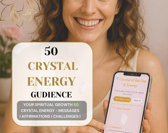 Interactive Crystal Guide: Daily Affirmations & Spiritual Tips (Digital guided tool)