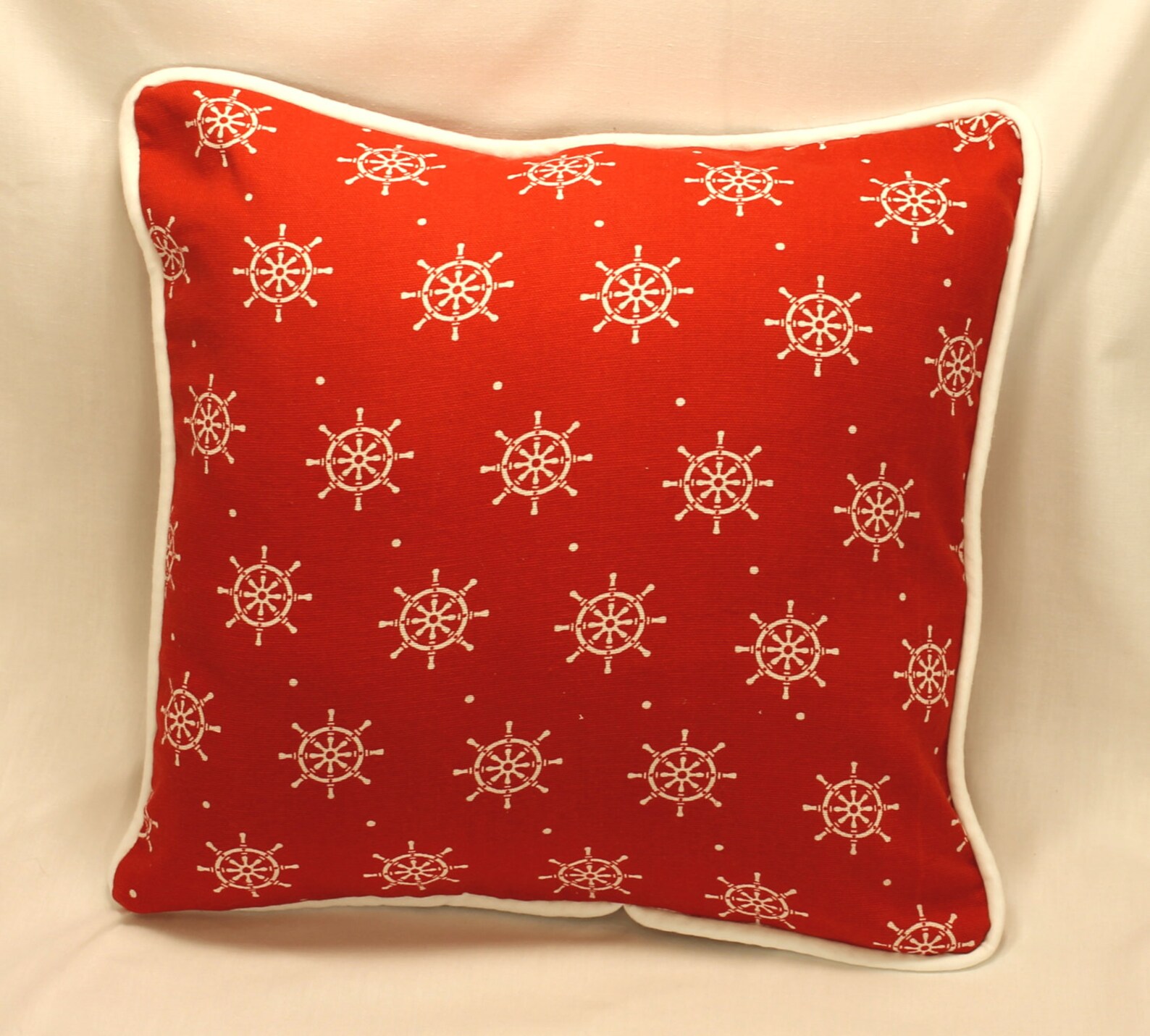 Nautical Pillow Cover in Red & White Home Decor Pillow Etsy