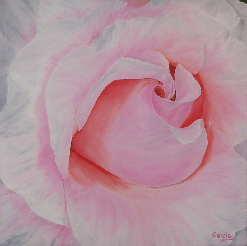 Dahlia Flower Oil Painting 18 x 18 image 6